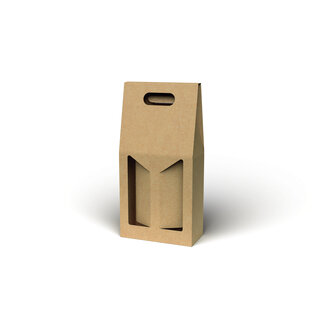 Bottle box, brown kraft (2)