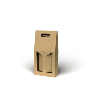 Flesdoos, bruin kraft (2)