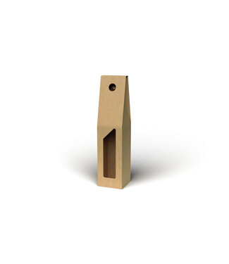 Flesdoos, bruin kraft (1)