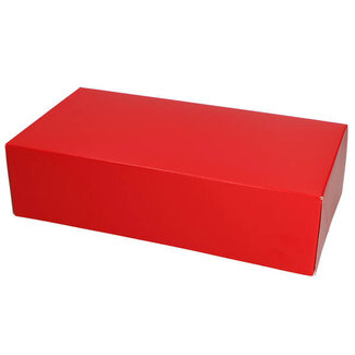 Kerst stoldoos, 34x16x8cm, Rood