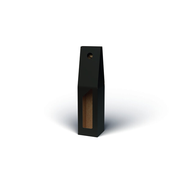 Bottlebox, black, 1 bottle "Liscio" , with handle