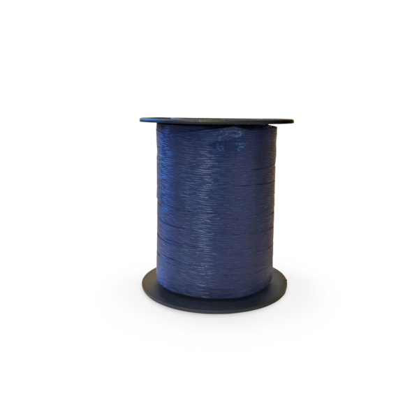Curl ribbon, paper look, navy blue, 7,5mm x 200m