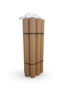 Westland Verpakkingen Ronde Verzendkoker 1m Ø10cm – Met Witte Deksel