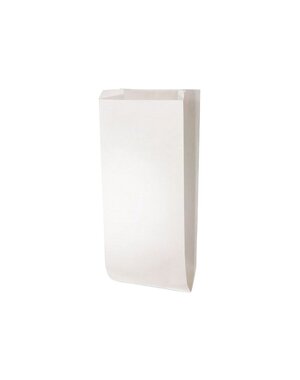  Paper snack bags 3 pound white 16x35.5+2x5 cm
