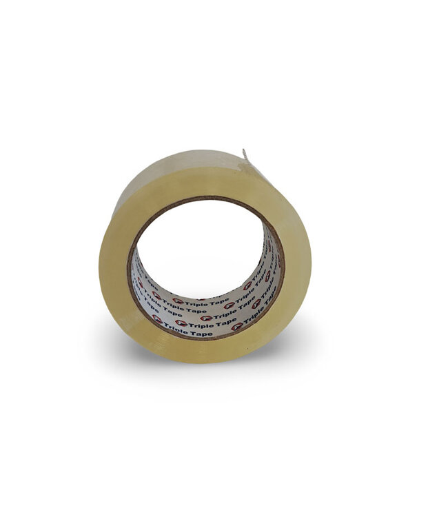 Triple Top PP acryl no noise verpakkingstape transparant 35my – 50mm x 66m