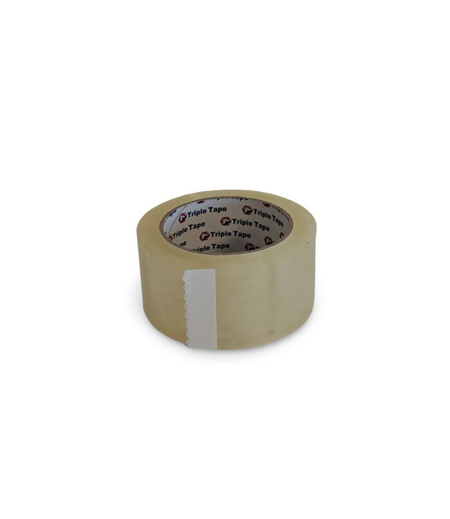 Triple Top PP acryl no noise verpakkingstape transparant 35my – 50mm x 66m