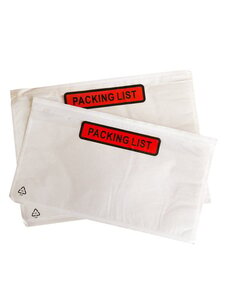  Paklijstenveloppen 225x122mm, bedrukt