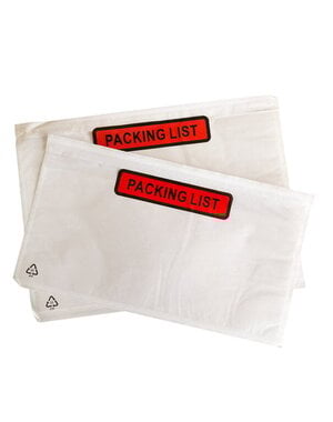  Paklijstenveloppen 225x122mm, bedrukt