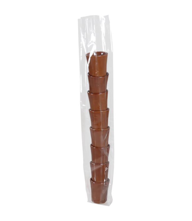 PP diamantzakken Ø7,9 x 45 cm 40 micron transparant – extra smalle verpakking voor lange producten – 250 stuks