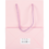 Pastel pink paper carrier bag 18x10x23cm FSC – embossed – with cord handles – 10 pcs