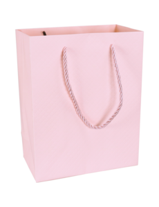  Draagtas pastel roze 18x10x23cm FSC – 10 stuks