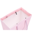 Papieren draagtas pastel roze 26x12x32cm FSC – embossed – met koord – 10 stuks