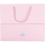 Papieren draagtas pastel roze 26x12x32cm FSC – embossed – met koord – 10 stuks