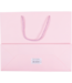 Papieren draagtas pastel roze 26x12x32cm FSC – embossed – met koord – 10 stuks