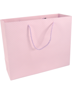  Draagtas pastel roze 26x12x32cm FSC – 10 stuks