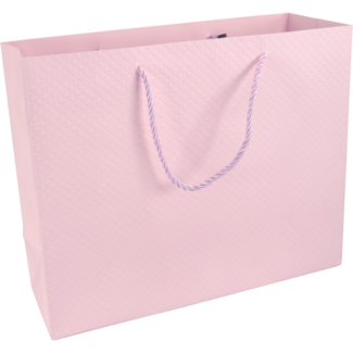 Draagtas pastel roze 26x12x32cm FSC – 10 stuks