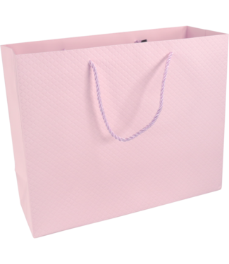 Draagtas pastel roze 26x12x32cm FSC – 10 stuks