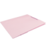 Papieren draagtas pastel roze 31x12x26cm FSC – embossed – met koord – 10 stuks