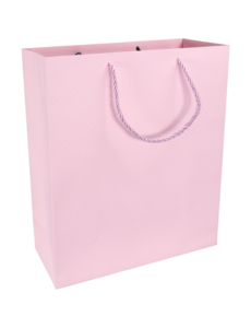  Draagtas pastel roze 31x12x26cm FSC – 10 stuks
