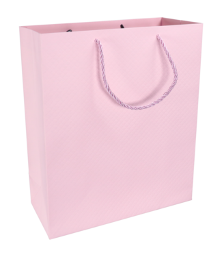 Draagtas pastel roze 31x12x26cm FSC – 10 stuks