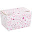 Ballotin Hearts white 150g 89x60x55mm – 50 pcs