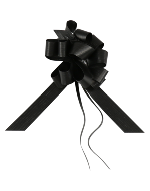  Pull Bow Starpaper 19mm Black – 30 pcs