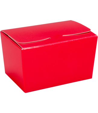 Ballotin doos rood karton 150gr 89x60x55mm (50 stuks) – Goud binnenzijde