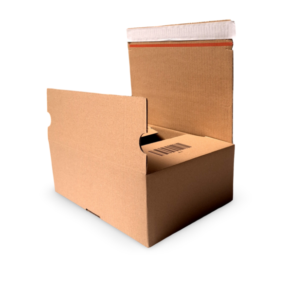 Autolock box MK41 brown – 310x230x110mm with automatic bottom and self-adhesive strip (10 pcs)