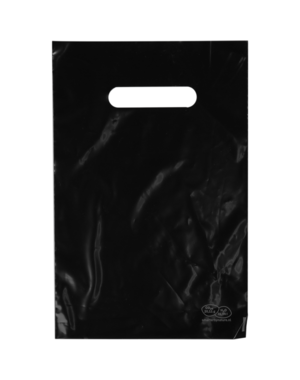  LDPE draagtas zwart 20x30cm 60my (200 st)