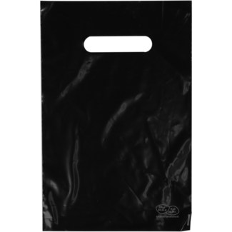 LDPE draagtas zwart 20x30cm 60my (200 st)