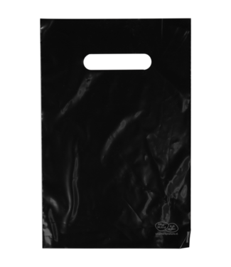 LDPE draagtas zwart 20x30cm 60my (200 st)