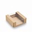 Kraft/PLA gebaksdoosje met venster – 110x110x40mm duurzaam gebakdoosje (25 stuks)