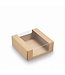 Kraft/PLA gebaksdoosje met venster – 110x110x40mm duurzaam gebakdoosje (25 stuks)