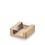 Kraft/PLA gebaksdoosje met venster – 110x110x40mm duurzaam gebakdoosje (25 stuks)