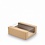 Kraft/PLA gebaksdoosje met venster – 110x110x40mm duurzaam gebakdoosje (25 stuks)