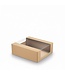 Kraft/PLA gebaksdoosje met venster – 110x110x40mm duurzaam gebakdoosje (25 stuks)