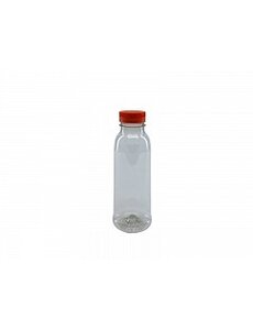  PET bottle 330cc with cap transparent (150 pcs)