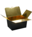 Black cardboard ballotin 150g – gold interior – luxury chocolate box – 50 pcs