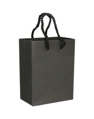  Draagtas zwart met koord 11x6,5x14,5cm FSC (25 st)