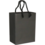 Stevige zwarte draagtas met koord 11x6,5x14,5cm FSC – luxe kartonnen cadeautas (25 stuks)