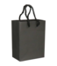 Stevige zwarte draagtas met koord 11x6,5x14,5cm FSC – luxe kartonnen cadeautas (25 stuks)