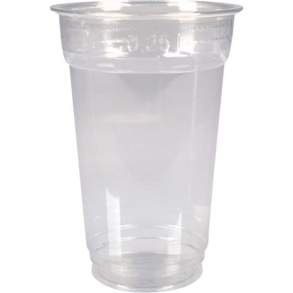 Transparant RPET Bierglas 250/300 ml – Herbruikbare Drinkbeker – 100 stuks (incl. SUP €1,00)