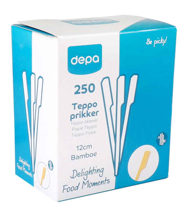 FSC® Bamboo Teppo Skewers 120 mm – Cocktail & Appetizer Picks – 250 pcs