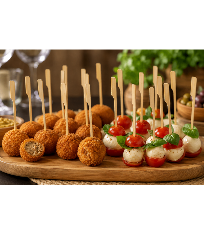 FSC® Bamboo Teppo Skewers 120 mm – Cocktail & Appetizer Picks – 250 pcs