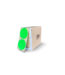 Fluorescent Green Round Labels Ø50mm in Dispenser Box – 500 pcs