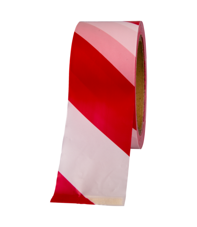 Red/White Barrier Tape 50mm x 100 Metres