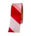 Afzetlint wit/rood 50mm x 100 meter