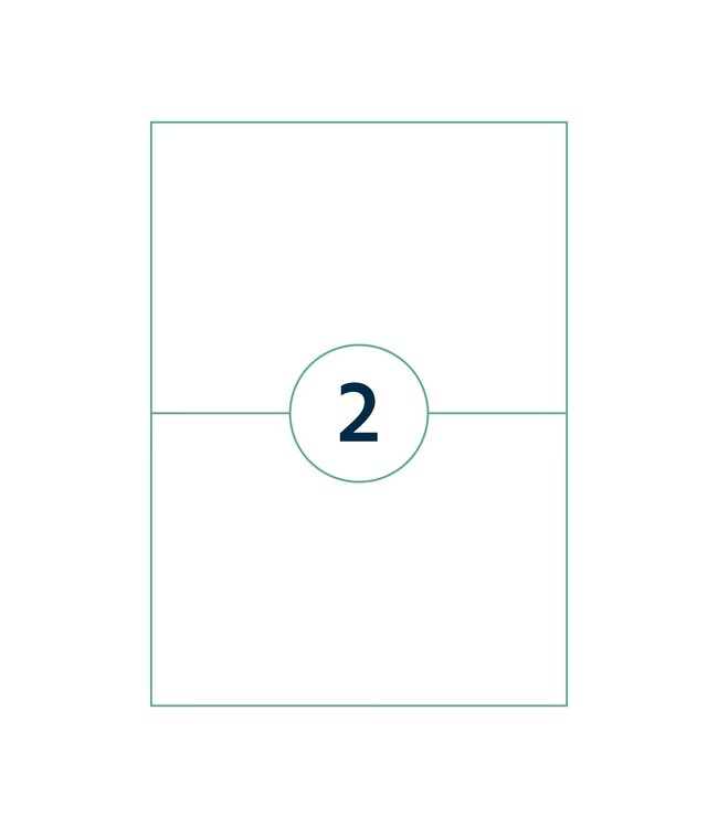Westland Verpakkingen Zelfklevende printeretiketten op A4, 210 x 148 mm, (2)
