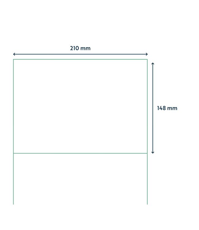 Westland Verpakkingen Zelfklevende printeretiketten op A4, 210 x 148 mm, (2)