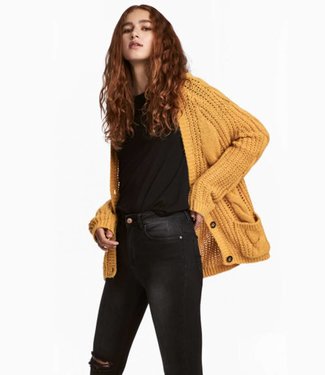 H&M Cardigan Yellow